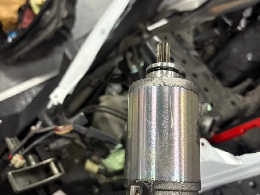 前にセルモーターの故障で修理をしたバーグマン200、今回は再...